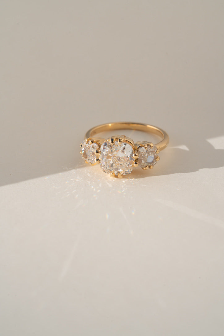 Avery Three Stone Engagement Ring