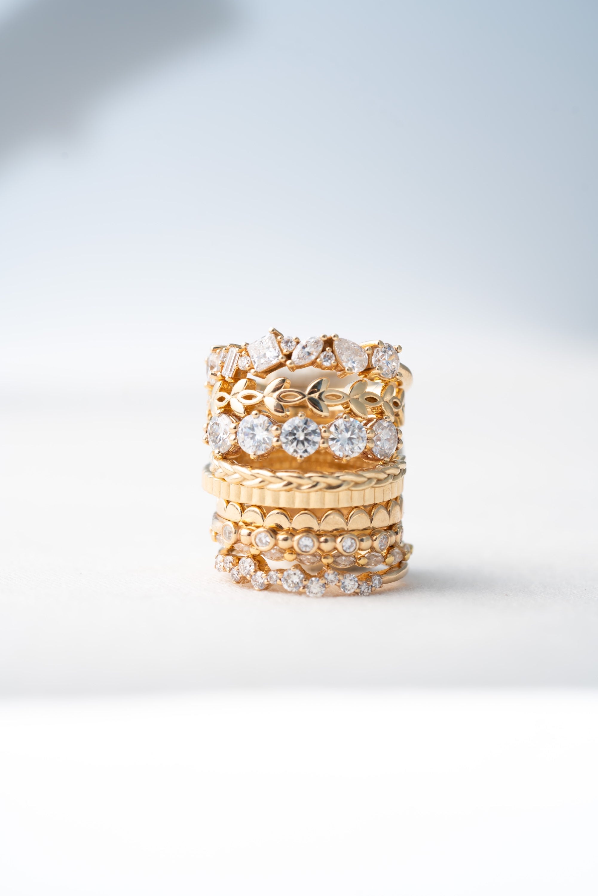 Confetti Band / multi shape lab grown diamond wedding band image 5