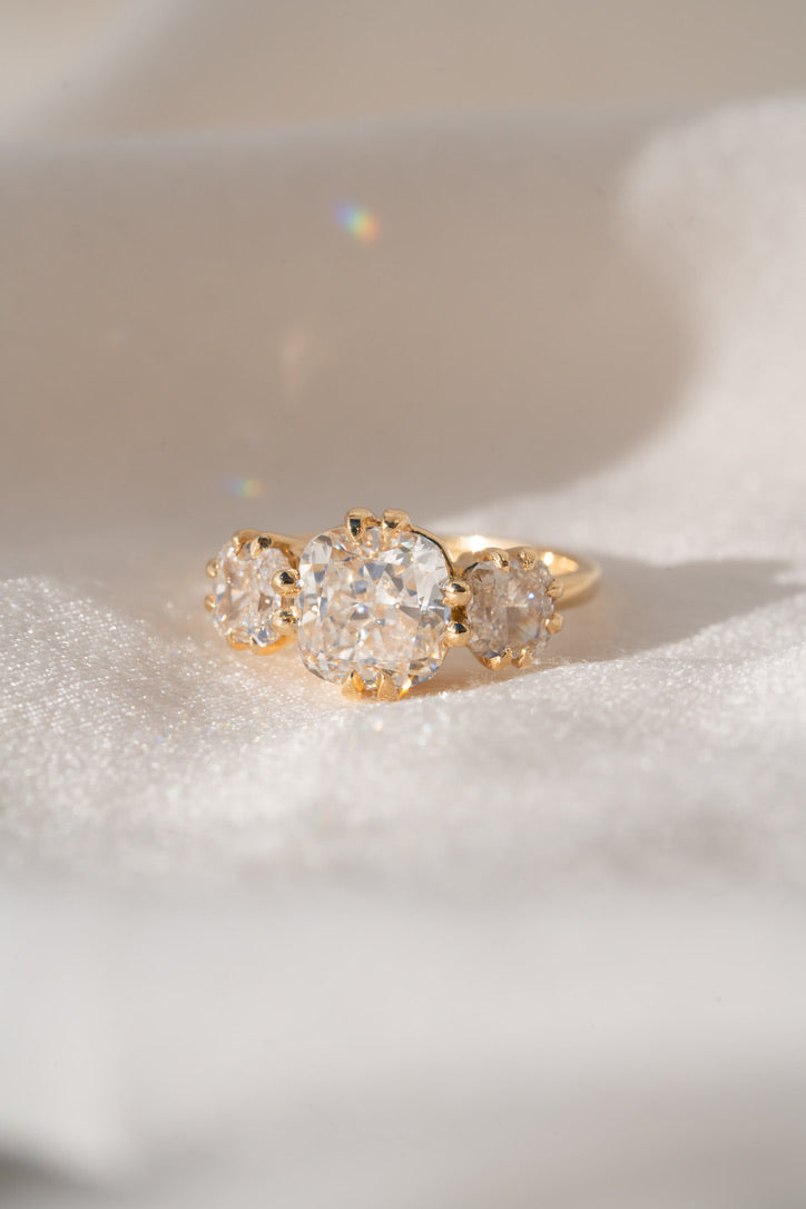 Avery Three Stone Engagement Ring