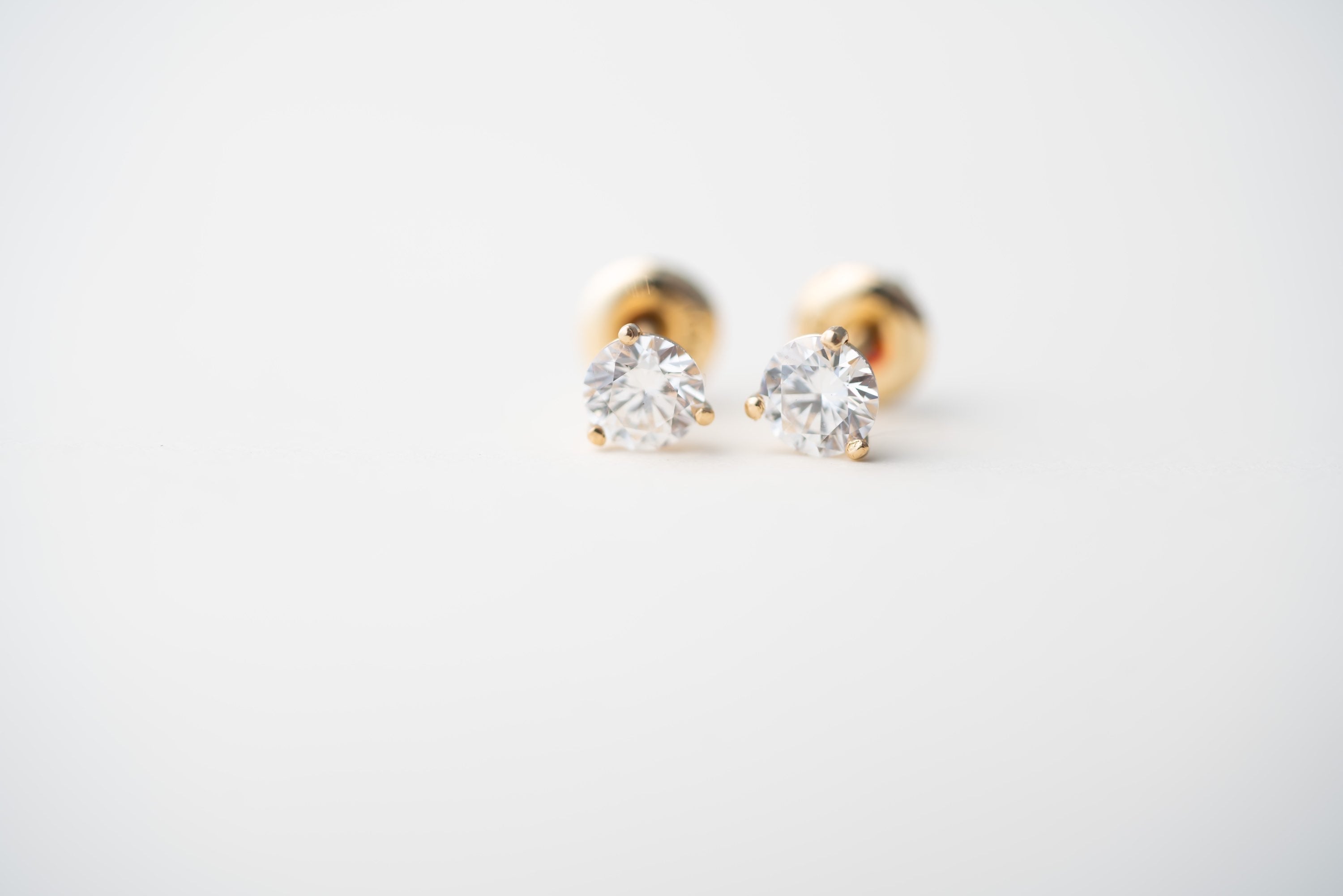 Alice Studs / lab grown diamond martini studs image 2