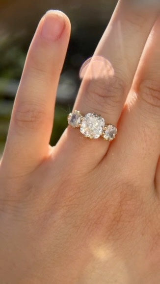 Avery Three Stone Engagement Ring