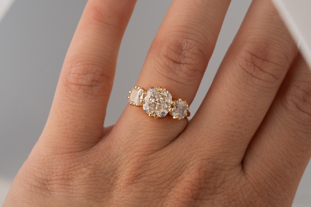 Avery Three Stone Engagement Ring