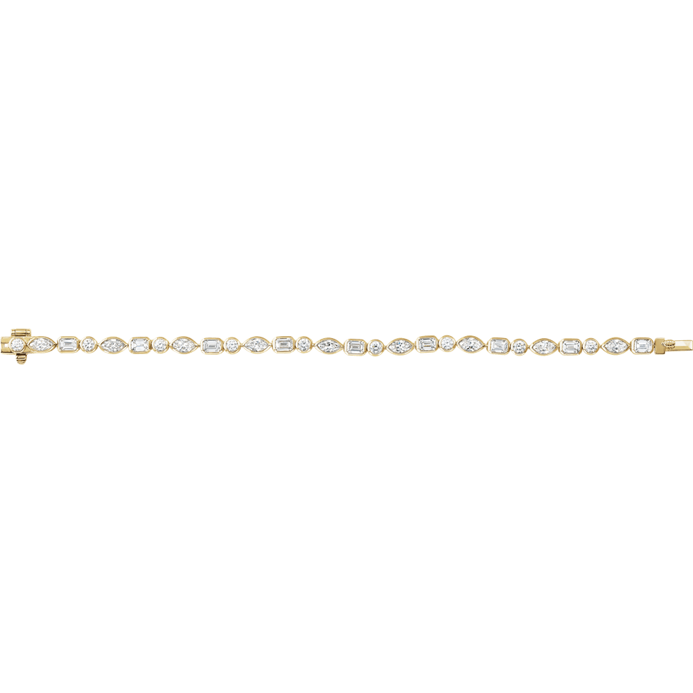 Chunky Bezel Tennis Bracelet