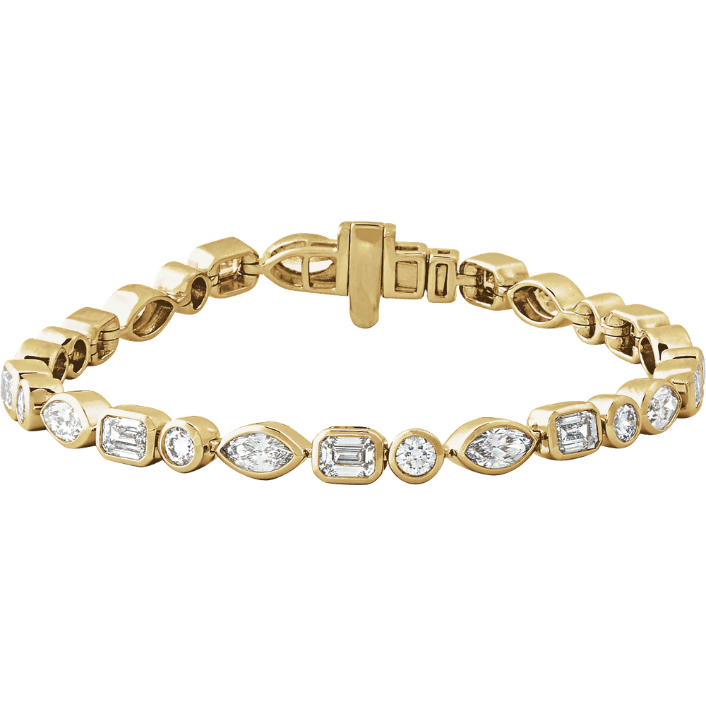 Chunky Bezel Tennis Bracelet
