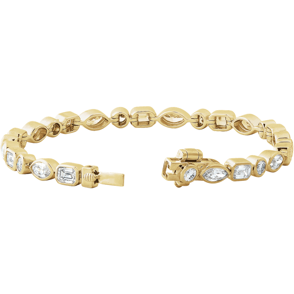 Chunky Bezel Tennis Bracelet