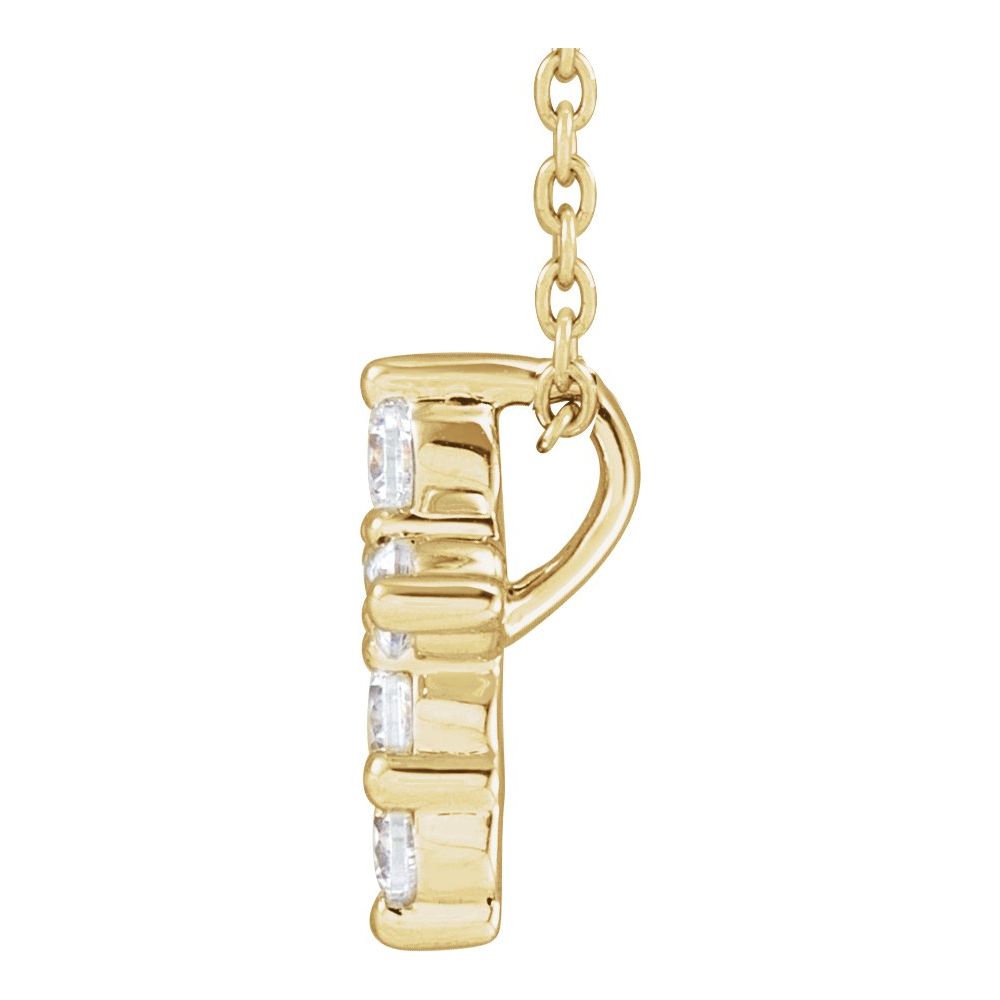 Mini Diamond Cross Necklace